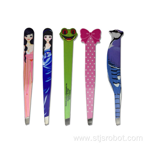 Beauty cartoon eyebrow clip high-quality printed eyebrow clip beauty beauty makeup eyebrow tweezers